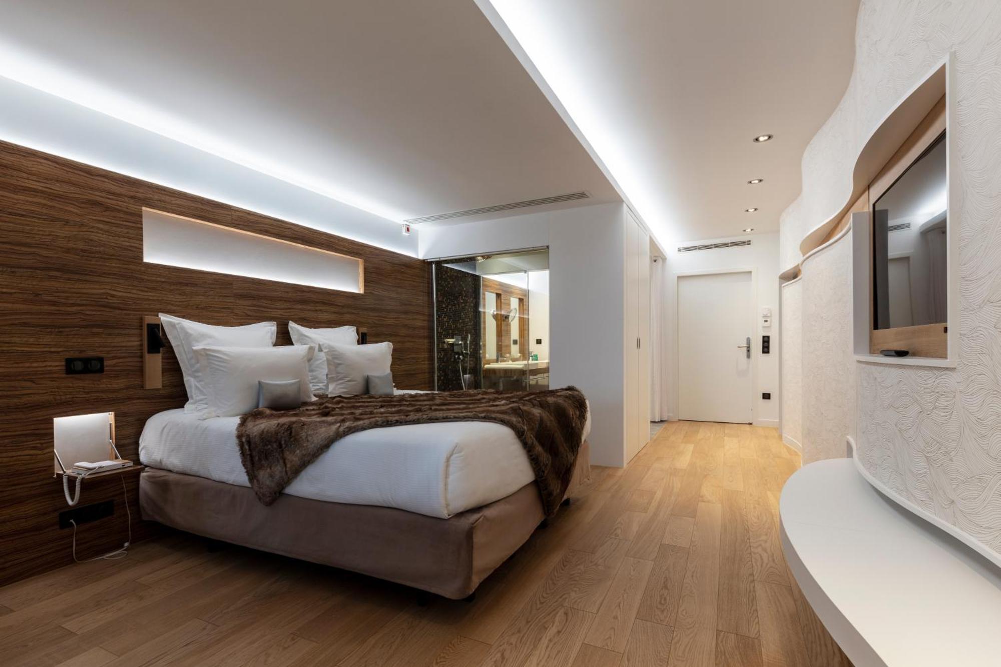 Hotel & Restaurant Origines Par Adrien Descouls - Teritoria Le Broc  Pokoj fotografie